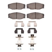 DYNAMIC FRICTION CO 5000 Advanced Brake Pads - Ceramic and Hardware Kit, Long Pad Wear, Front 1551-0604-01